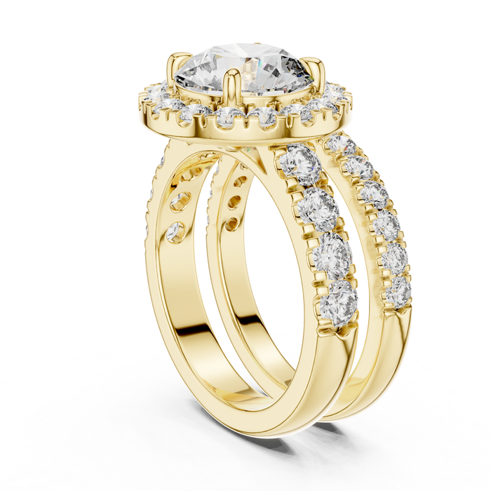 The Vesper — Round Pavé Lab-Grown Diamond Ring