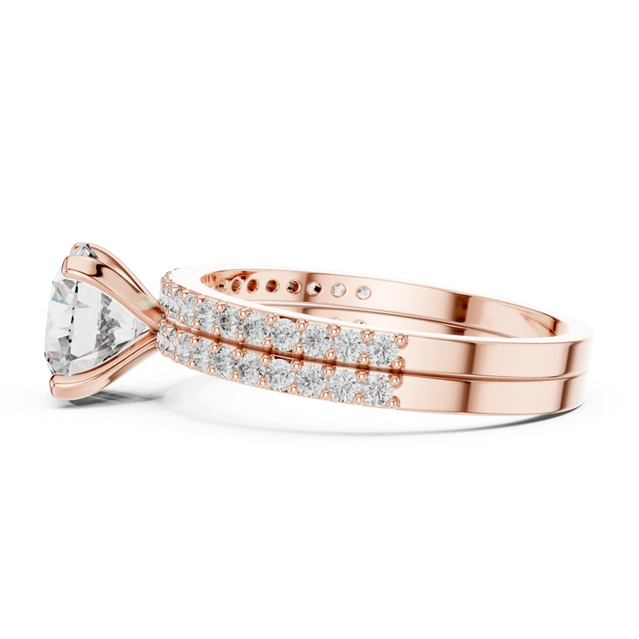 The Amara — Round Pavé Ring