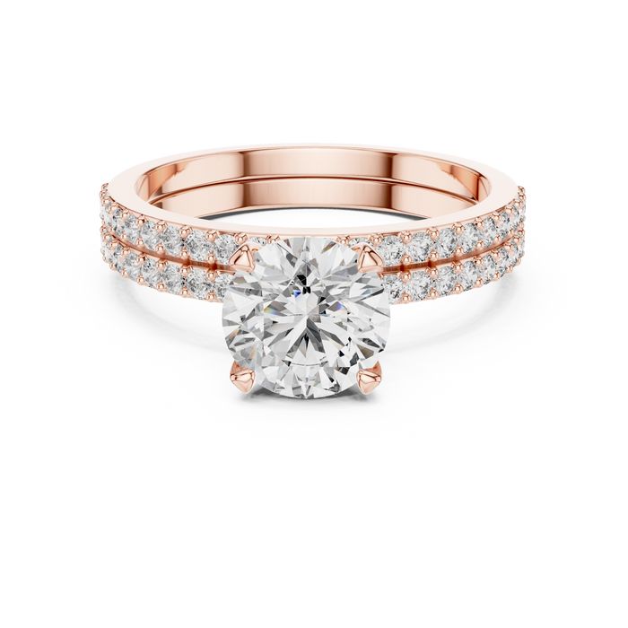 The Amara — Round Pavé Ring
