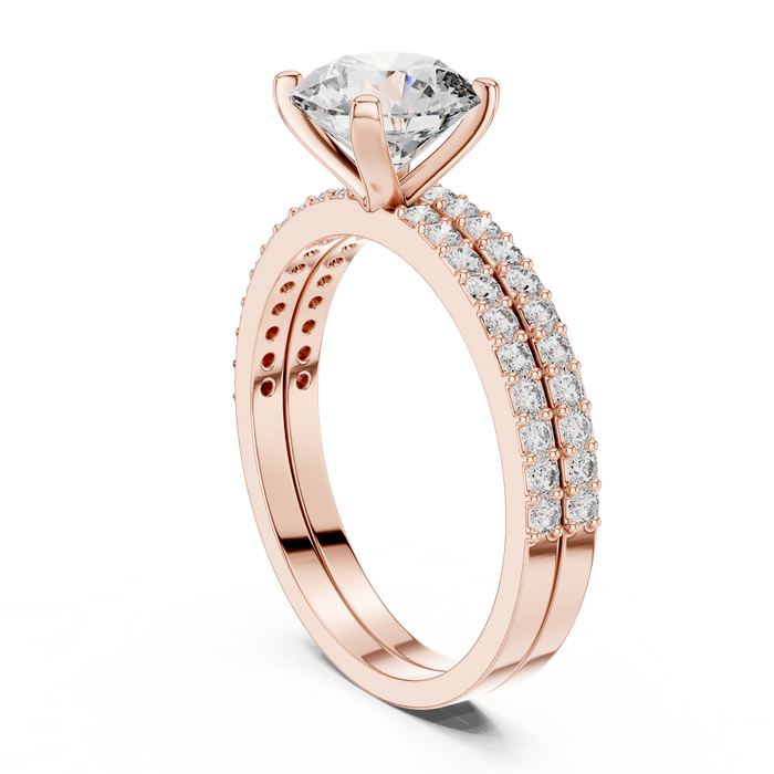 The Amara — Round Pavé Ring