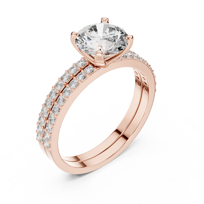 The Amara — Round Pavé Ring