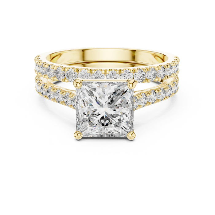 The Ysolde — Princess Pavé Lab-Grown Diamond Ring