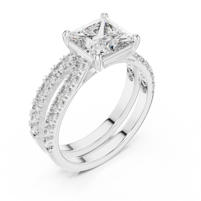The Ysolde — Princess Pavé Ring