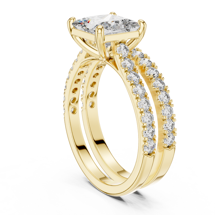 The Ysolde — Princess Pavé Lab-Grown Diamond Ring