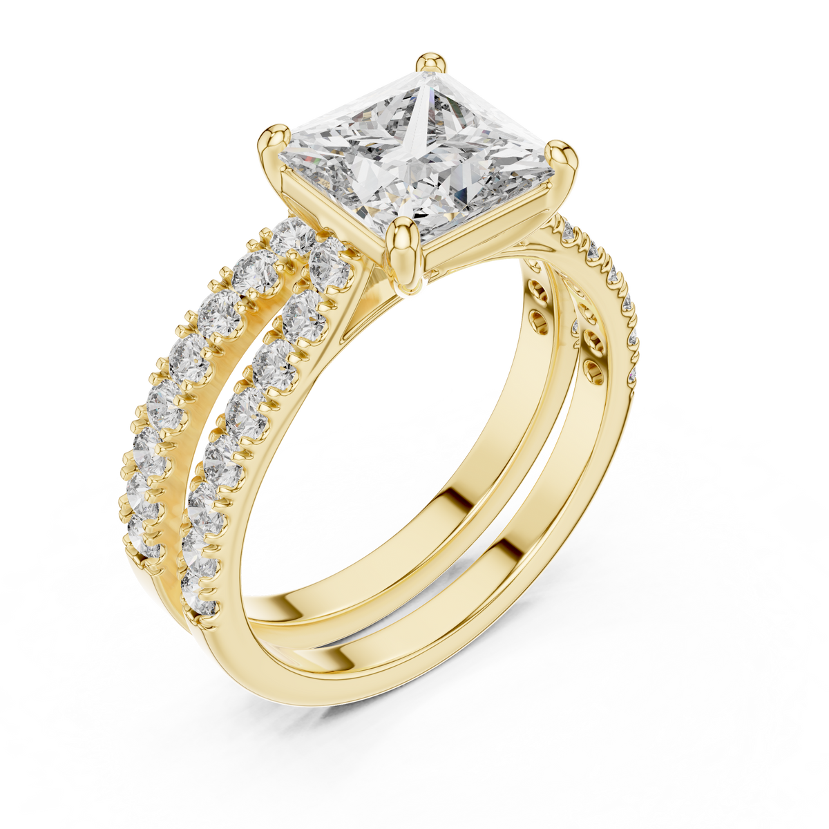 The Ysolde — Princess Pavé Ring