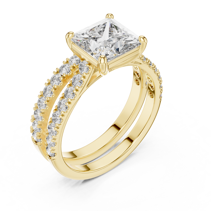 The Ysolde — Princess Pavé Lab-Grown Diamond Ring