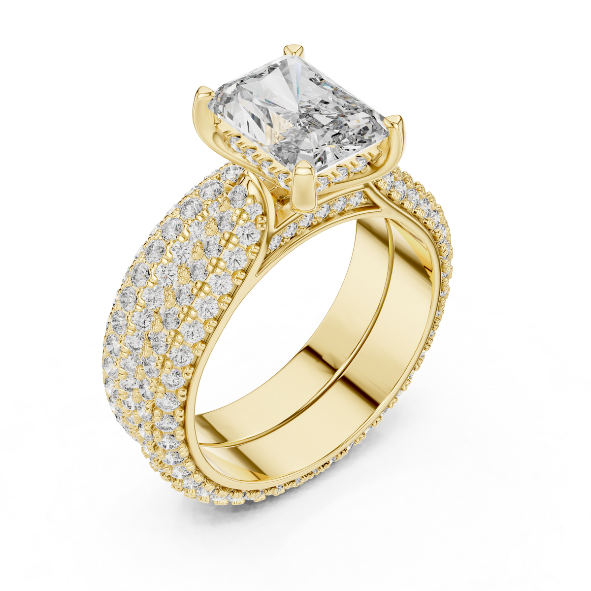 The Ravenna — Radiant Statement Lab-Grown Diamond Ring