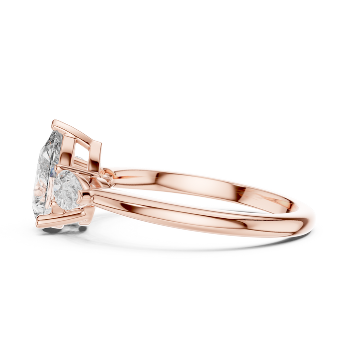 The Fleur — Pear Trilogy Ring