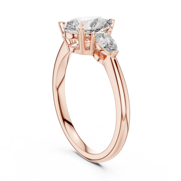 The Fleur — Pear Trilogy Ring