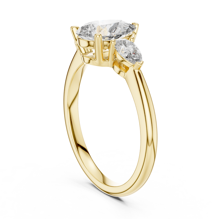 The Fleur — Pear Trilogy Lab-Grown Diamond Ring