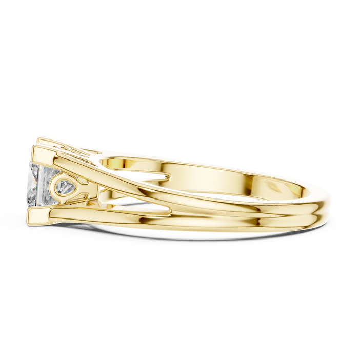 The Genevieve — Princess Solitaire Lab-Grown Diamond Ring