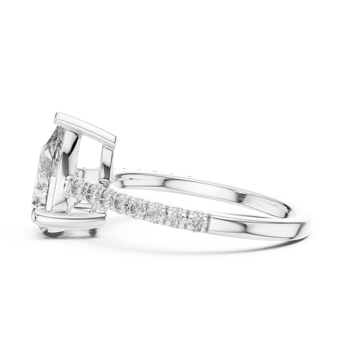 The Josephine — Pear Halo Ring