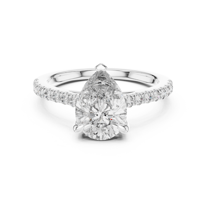 The Josephine — Pear Halo Ring