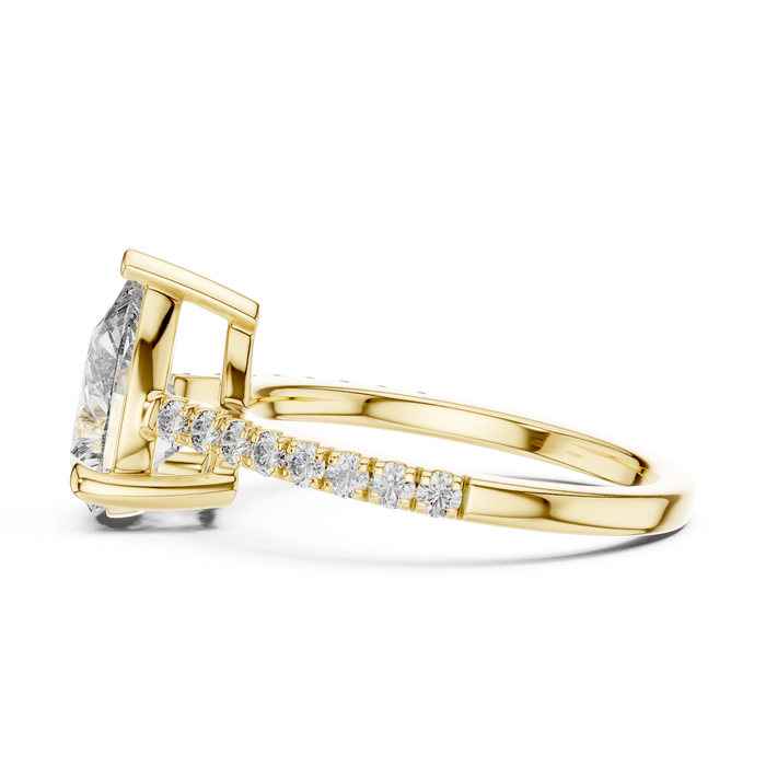 The Josephine — Pear Halo Lab-Grown Diamond Ring