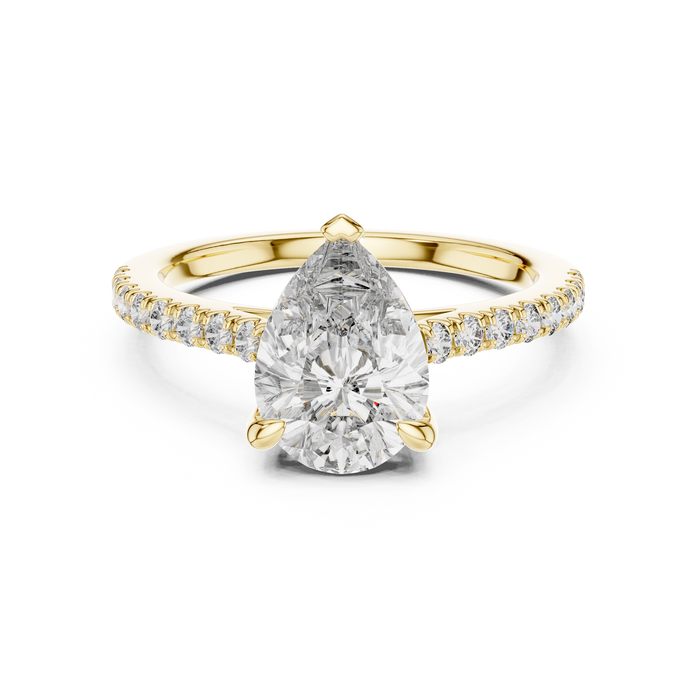 The Josephine — Pear Halo Lab-Grown Diamond Ring