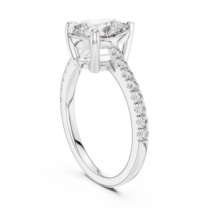The Josephine — Pear Halo Ring