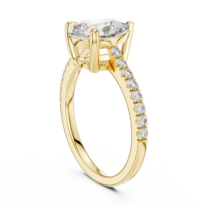 The Josephine — Pear Halo Lab-Grown Diamond Ring