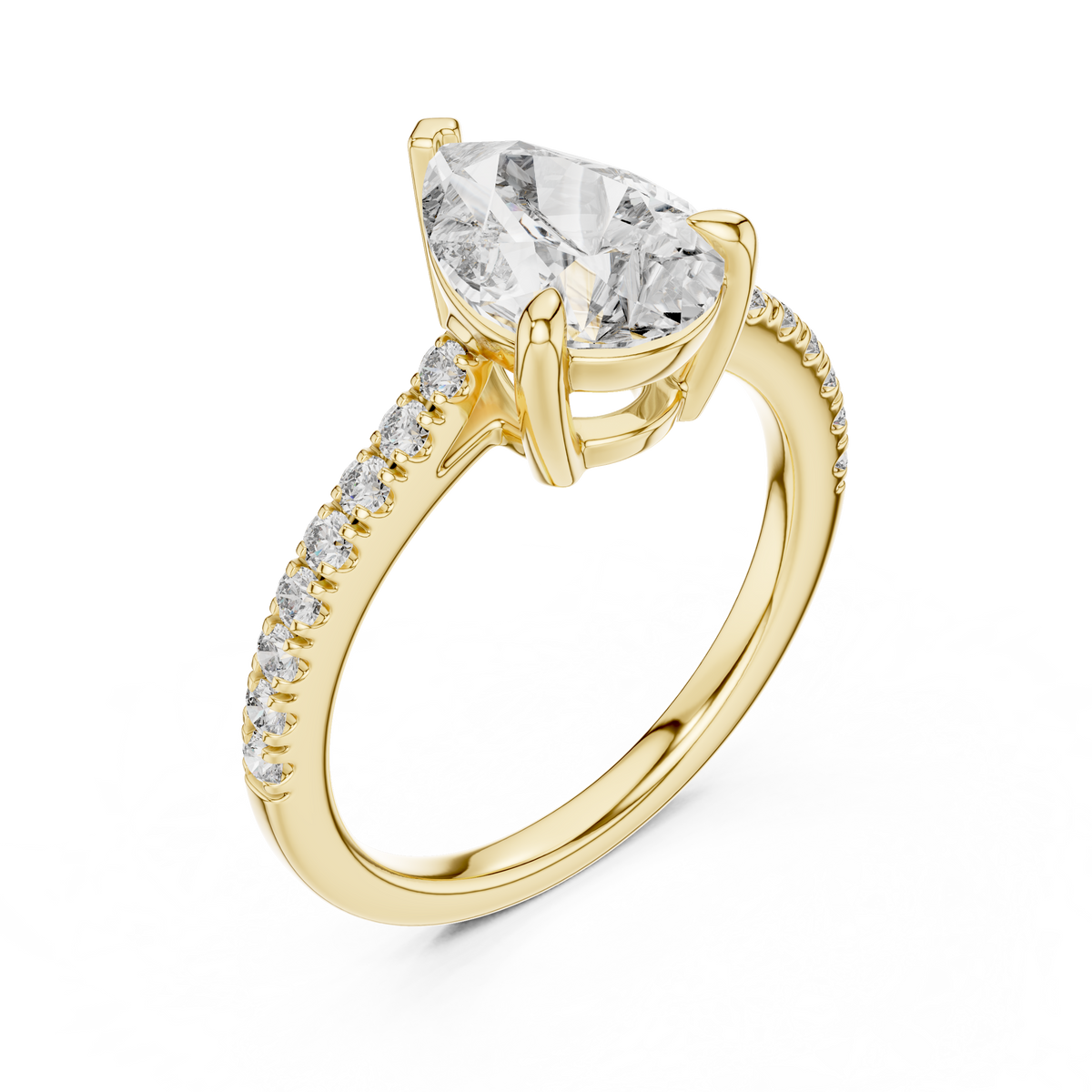 The Josephine — Pear Halo Ring