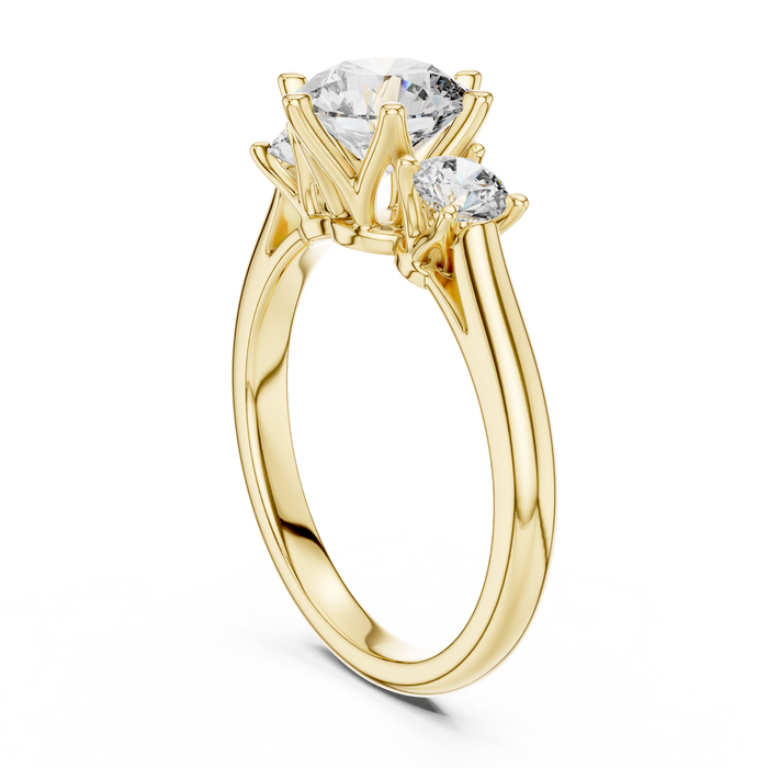 The Lucienne — Round Trilogy Lab-Grown Diamond Ring