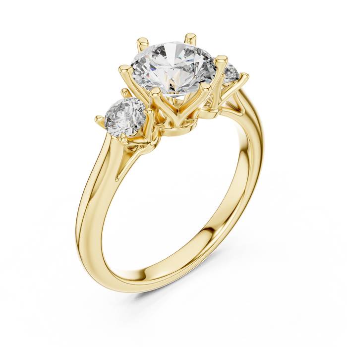 The Lucienne — Round Trilogy Lab-Grown Diamond Ring