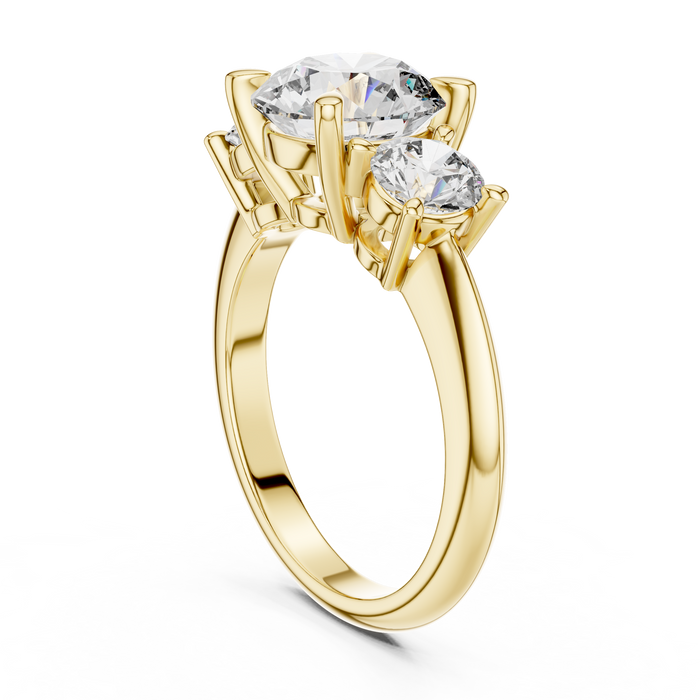 The Manon — Round Trilogy Lab-Grown Diamond Ring
