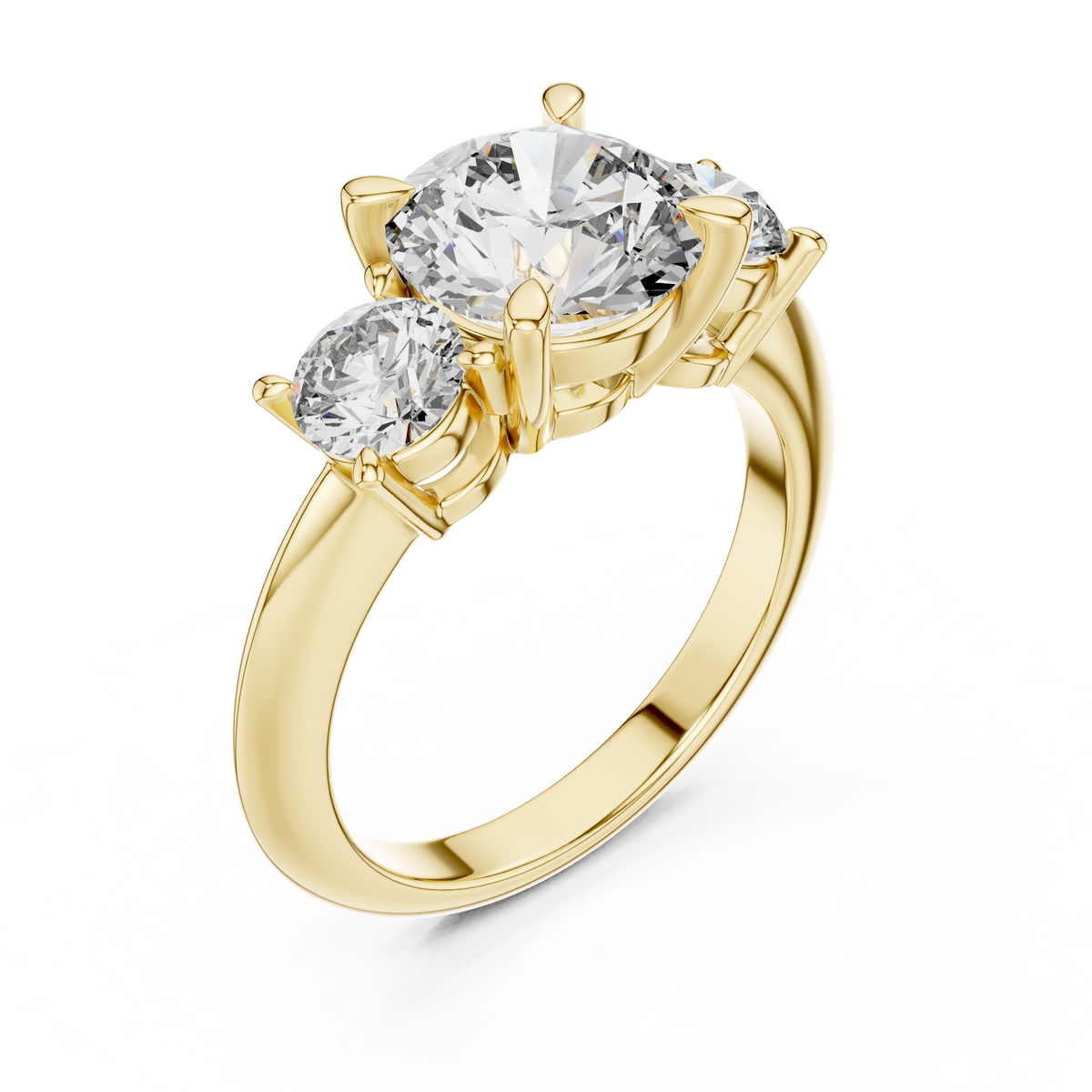 The Manon — Round Trilogy Lab-Grown Diamond Ring