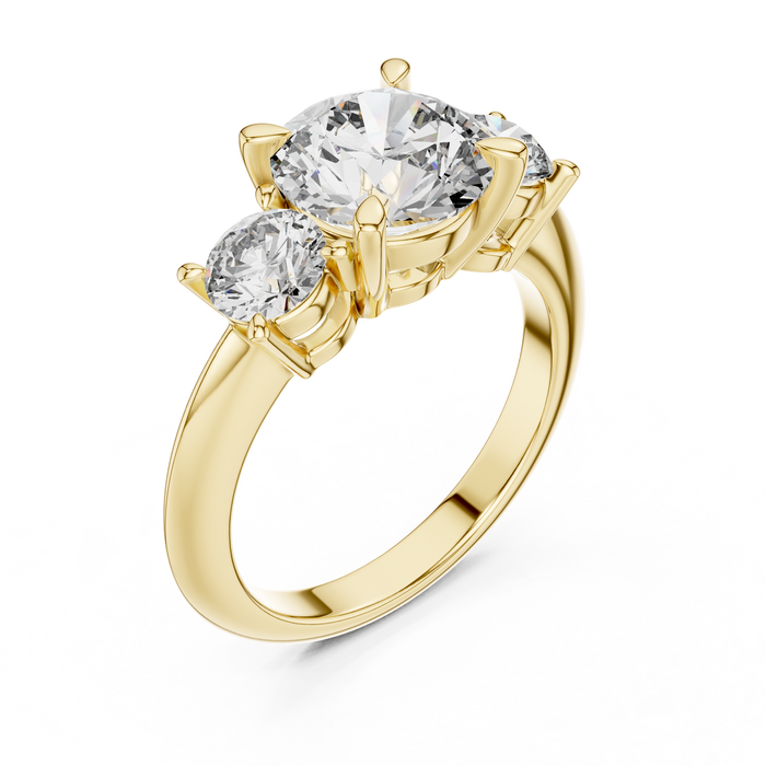 The Manon — Round Trilogy Lab-Grown Diamond Ring