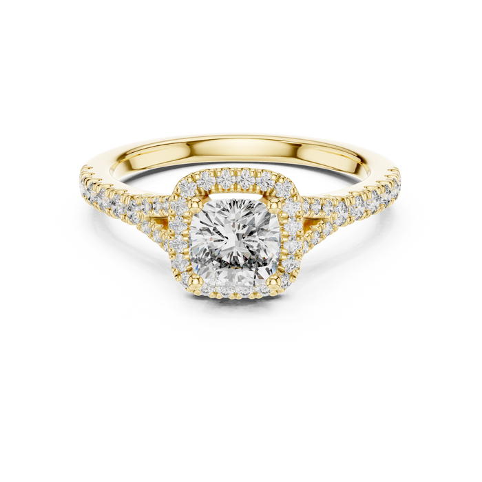 The Noémie — Round Pavé Lab-Grown Diamond Ring
