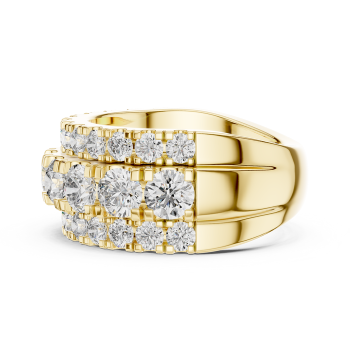 The Rosalind — Round Pavé Lab-Grown Diamond Ring