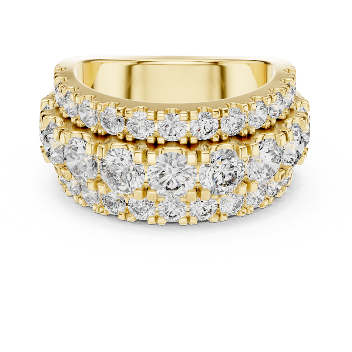 The Rosalind — Round Pavé Lab-Grown Diamond Ring