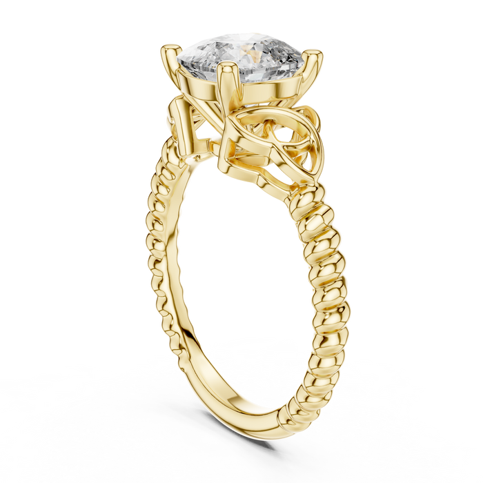 The Théodora — Cushion Solitaire Lab-Grown Diamond Ring