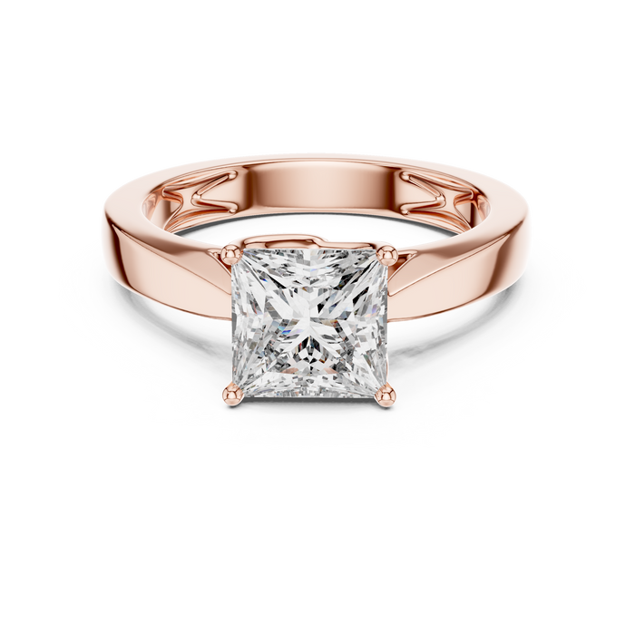 The Wisteria — Princess Solitaire Ring