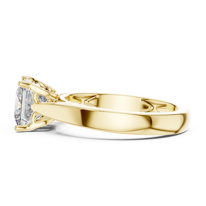 The Wisteria — Princess Solitaire Lab-Grown Diamond Ring
