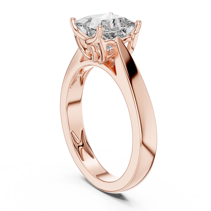 The Wisteria — Princess Solitaire Ring