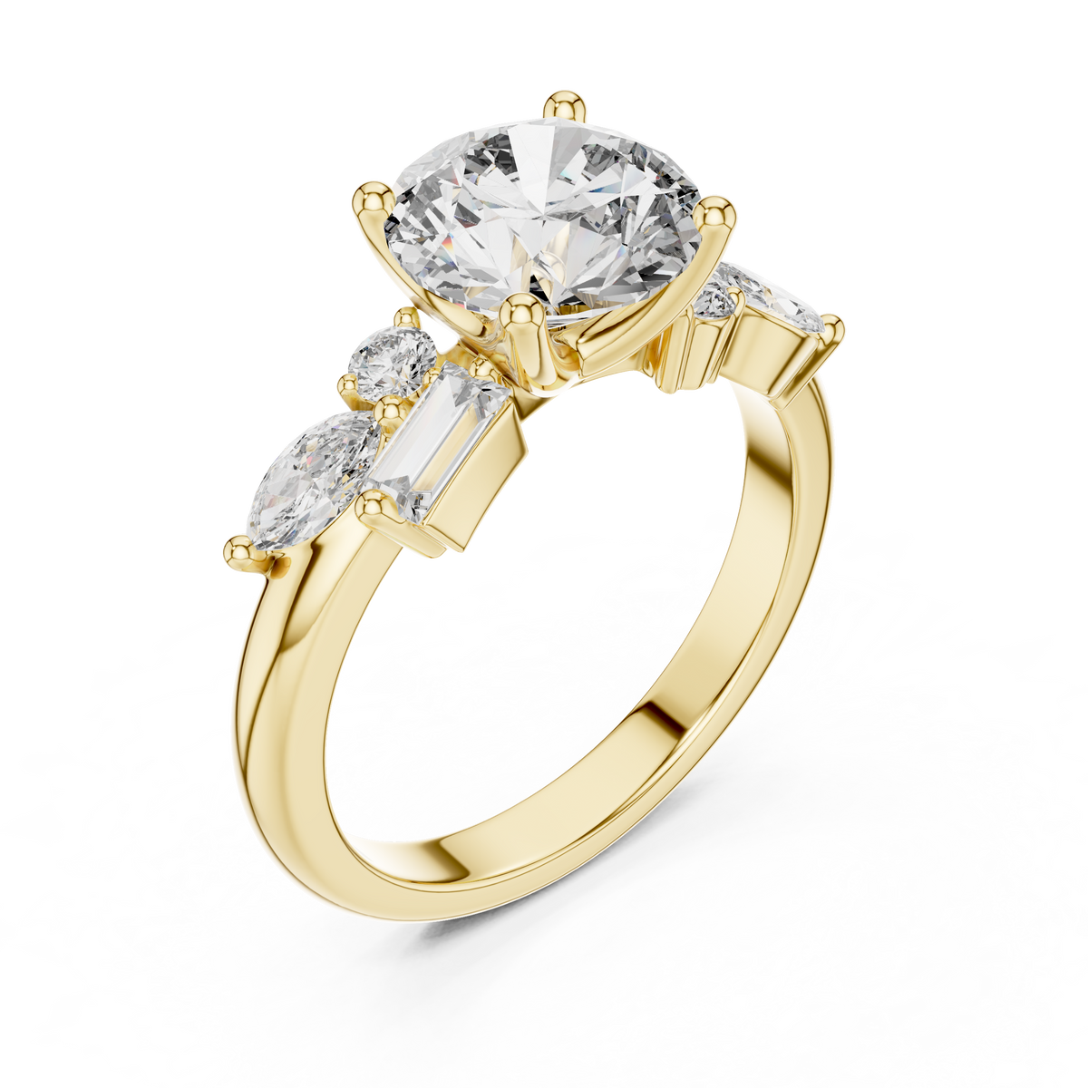 The Zéphyrine — Marquise Trilogy Ring