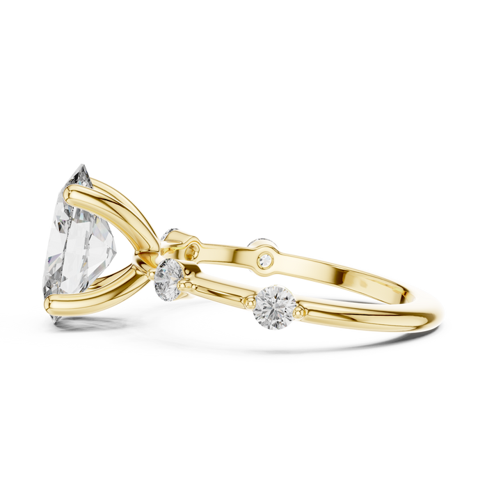 The Amethyste — Oval Trilogy Lab-Grown Diamond Ring