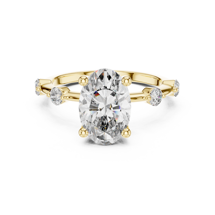 The Amethyste — Oval Trilogy Lab-Grown Diamond Ring