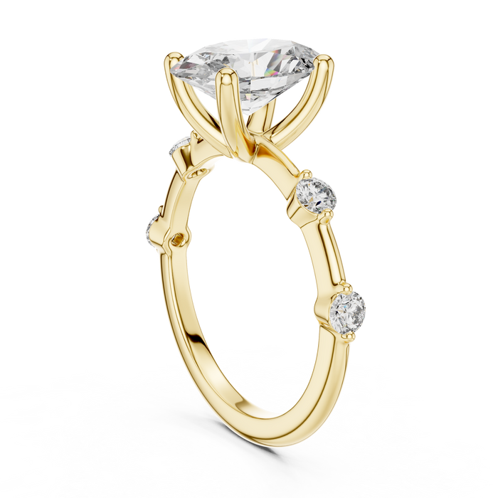 The Amethyste — Oval Trilogy Lab-Grown Diamond Ring
