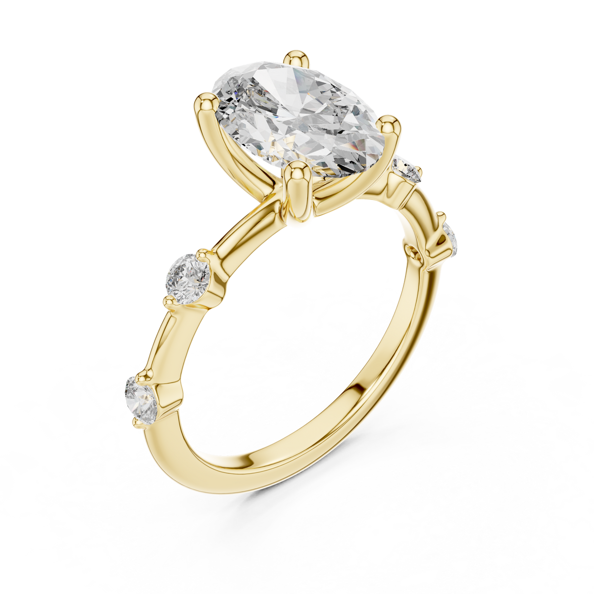 The Amethyste — Oval Trilogy Ring
