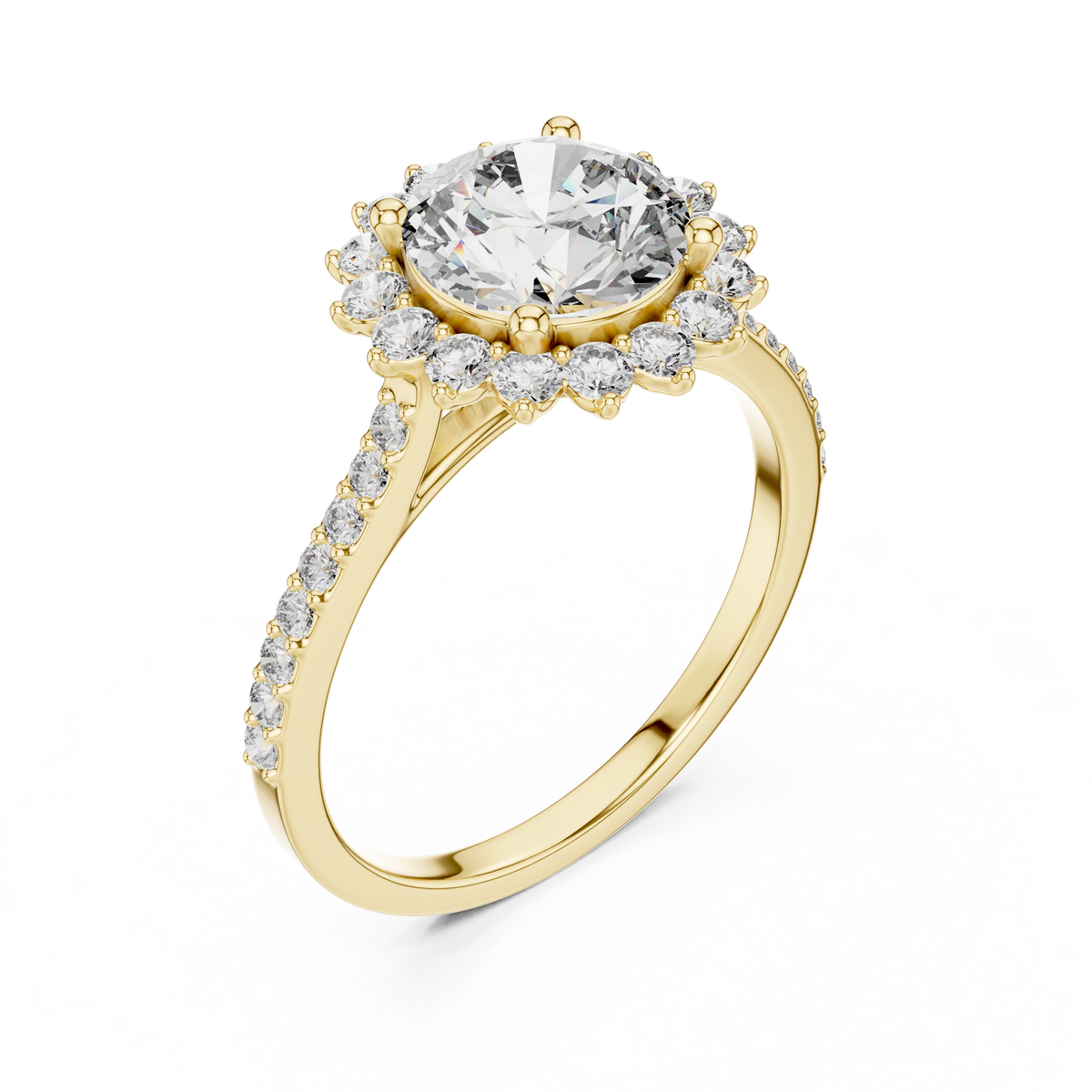 The Giselle — Round Pavé Ring