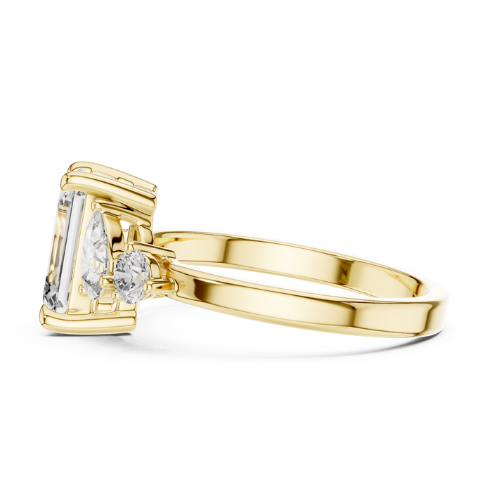 The Honorine — Round Trilogy Lab-Grown Diamond Ring