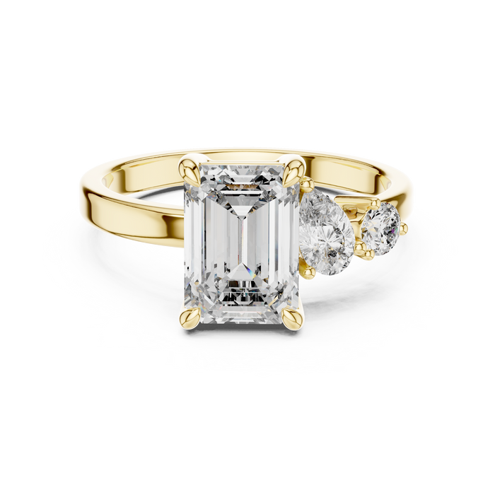 The Honorine — Round Trilogy Lab-Grown Diamond Ring