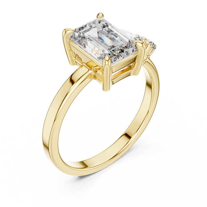 The Honorine — Round Trilogy Lab-Grown Diamond Ring