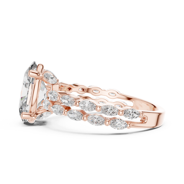 The Iridessa — Marquise Halo Ring