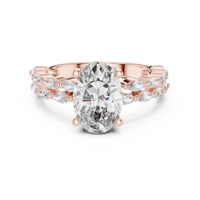 The Iridessa — Marquise Halo Ring