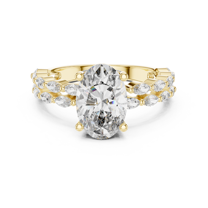 The Iridessa — Marquise Halo Lab-Grown Diamond Ring