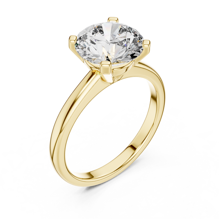 The Jacinthe — Round Solitaire Lab-Grown Diamond Ring