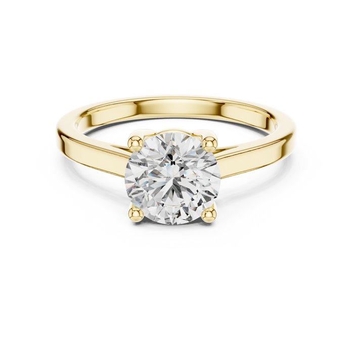 The Kalliope — Round Solitaire Lab-Grown Diamond Ring