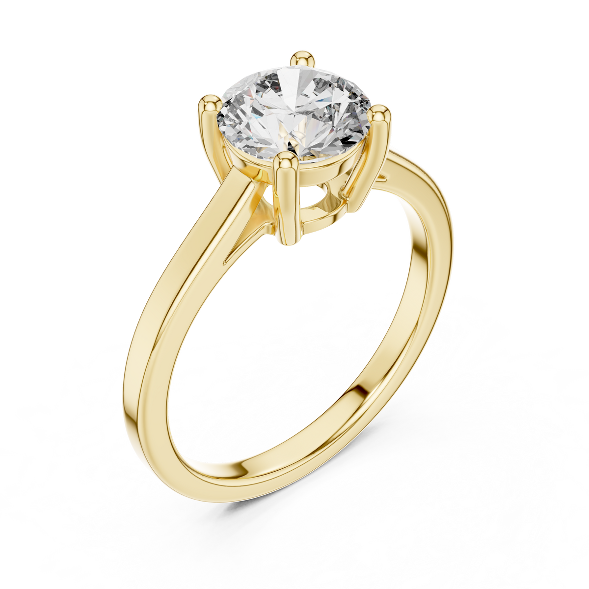 The Kalliope — Round Solitaire Ring