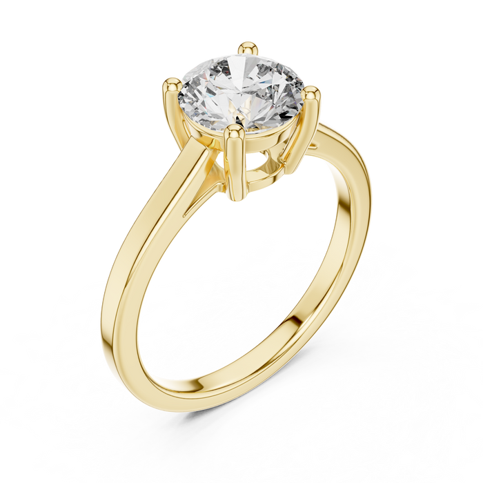 The Kalliope — Round Solitaire Lab-Grown Diamond Ring